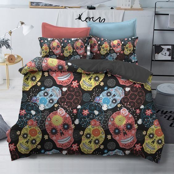Sugar Skull Bedding Set