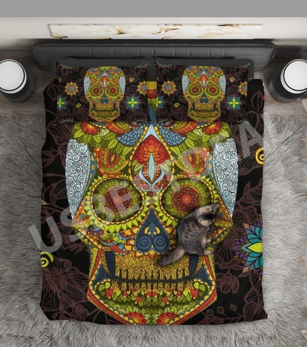 Sugar Skull Bedding Set
