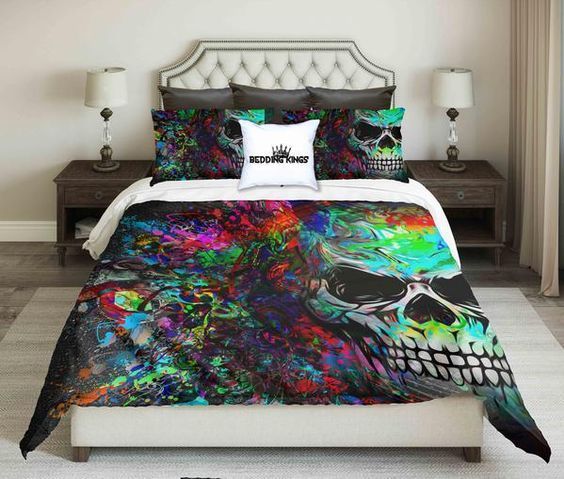 Sugar Skull Bedding Set