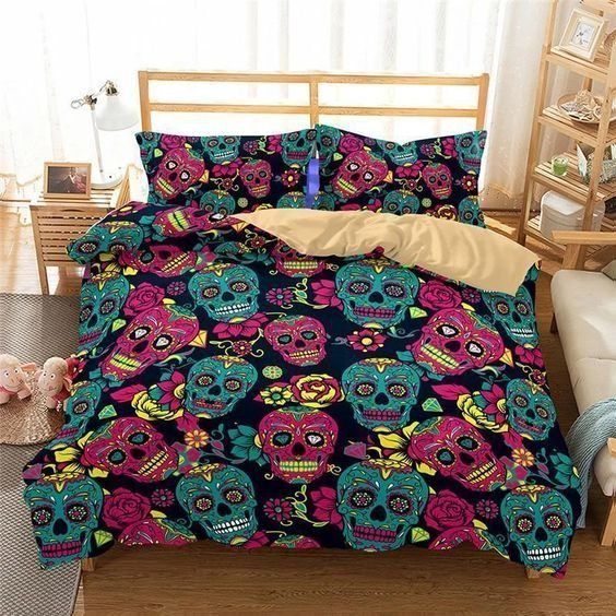 Sugar Skull Bedding Set