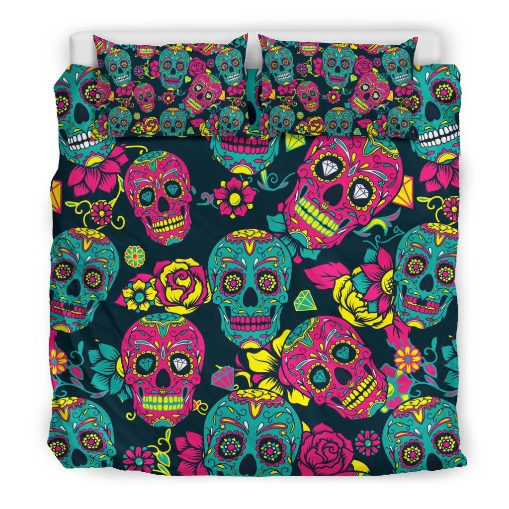 Sugar Skull Bedding Set