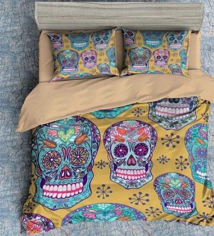 Sugar Skull Bedding Set