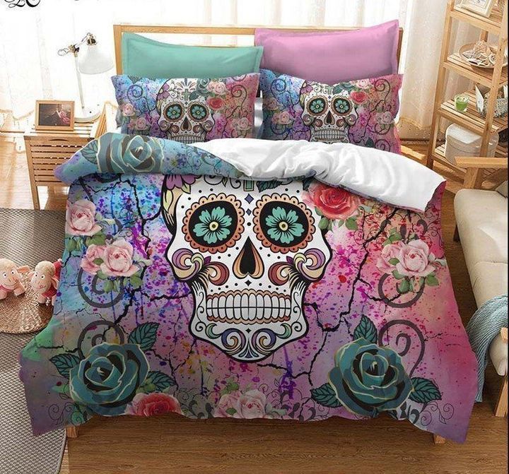 Sugar Skull Bedding Set