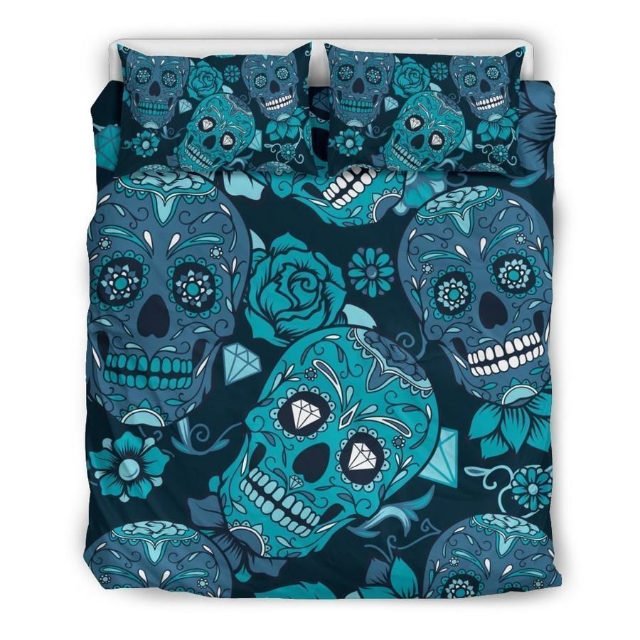 Sugar Skull Flower Bedding Set