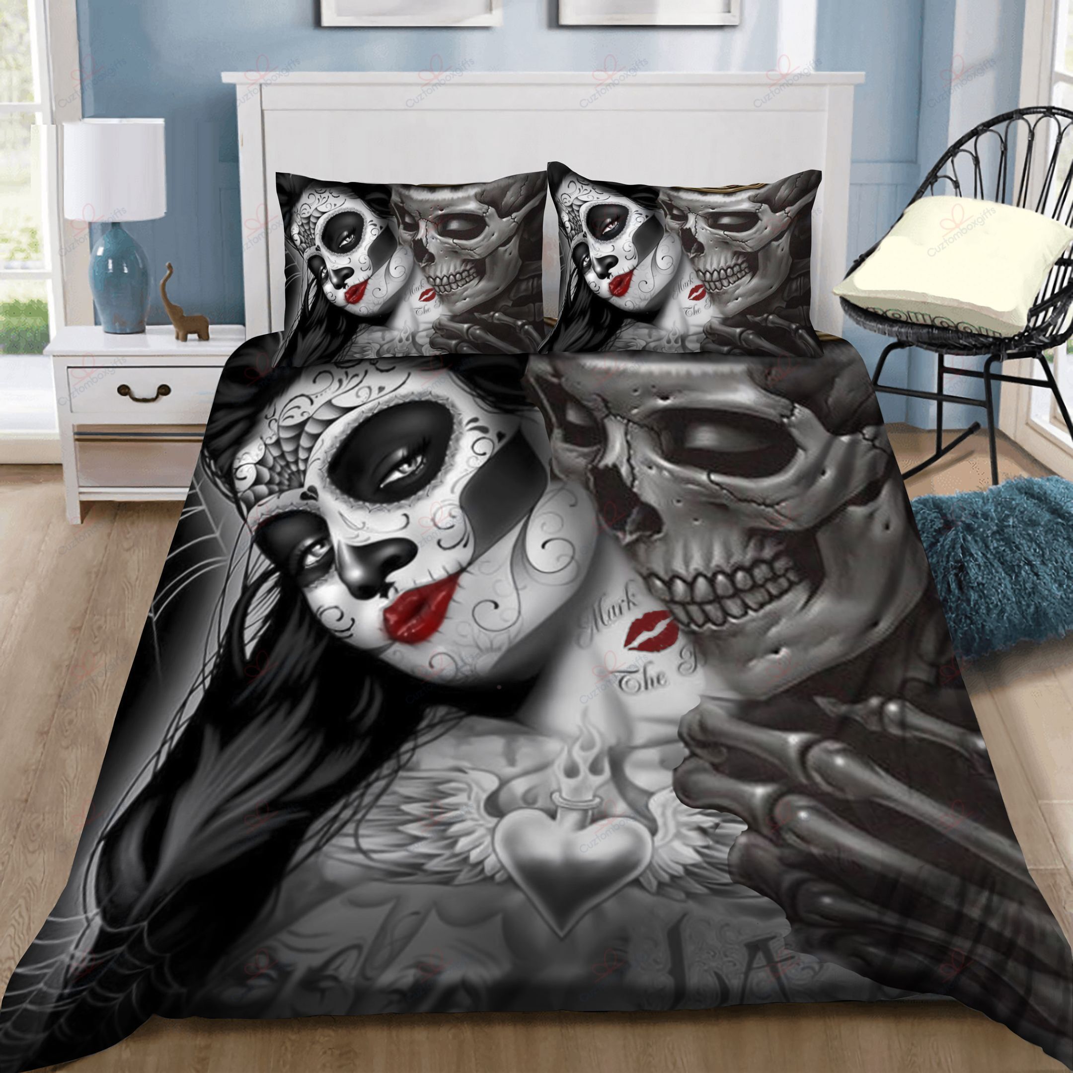 Sugar Skull Bedding Set