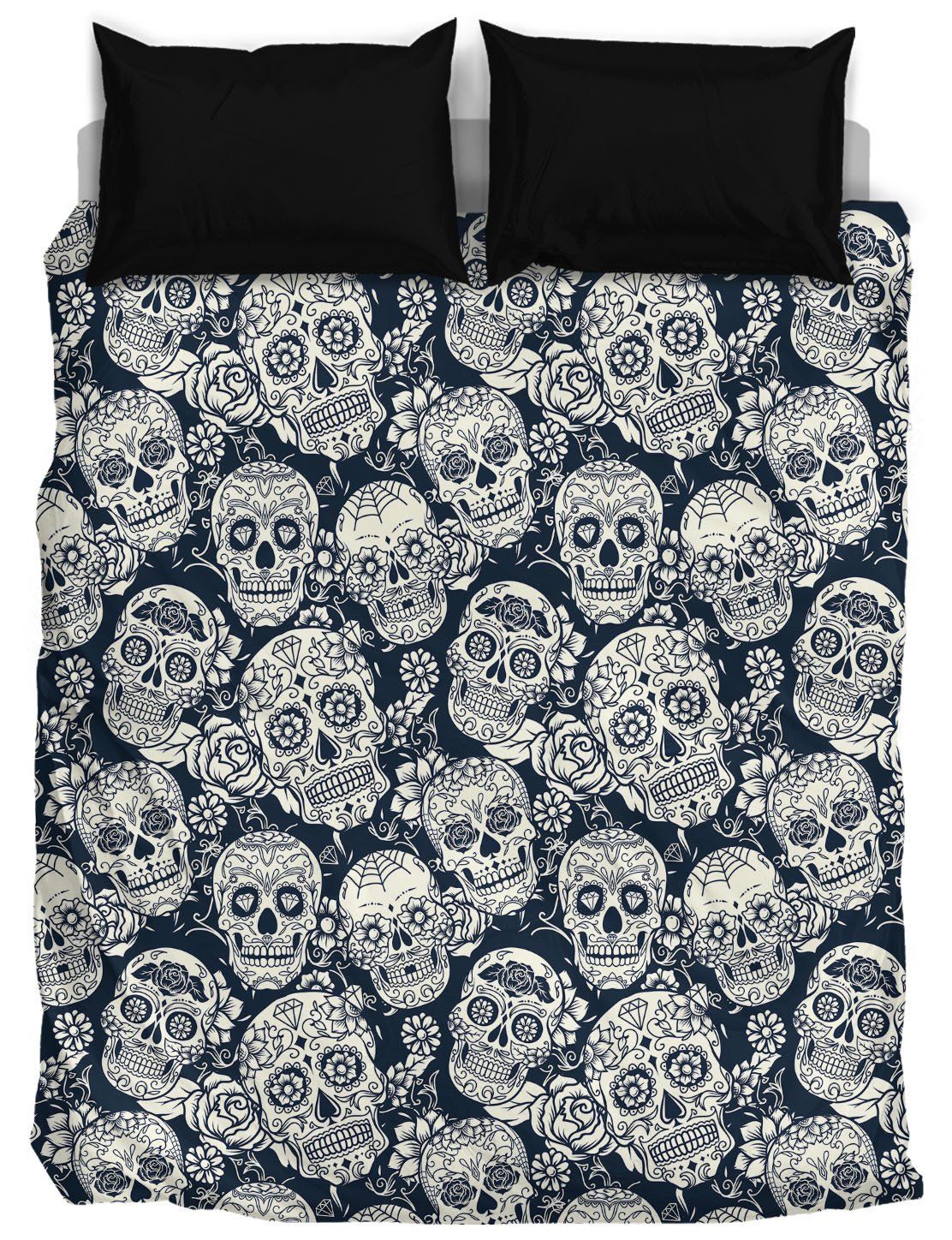 Sugar Skull Head Bedding Set