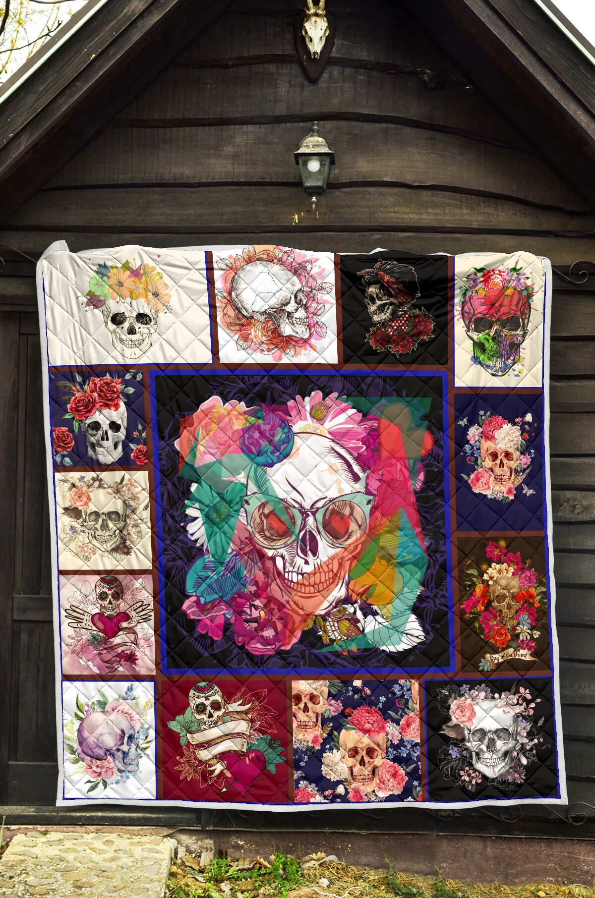 Sugar Skull I Got That Power Quilt Blanket DHC3112397TD