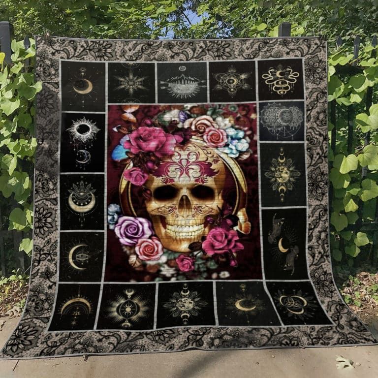 Sugar Skull I Like That Quilt Blanket Chrismas Gift Dhc04011222Dd