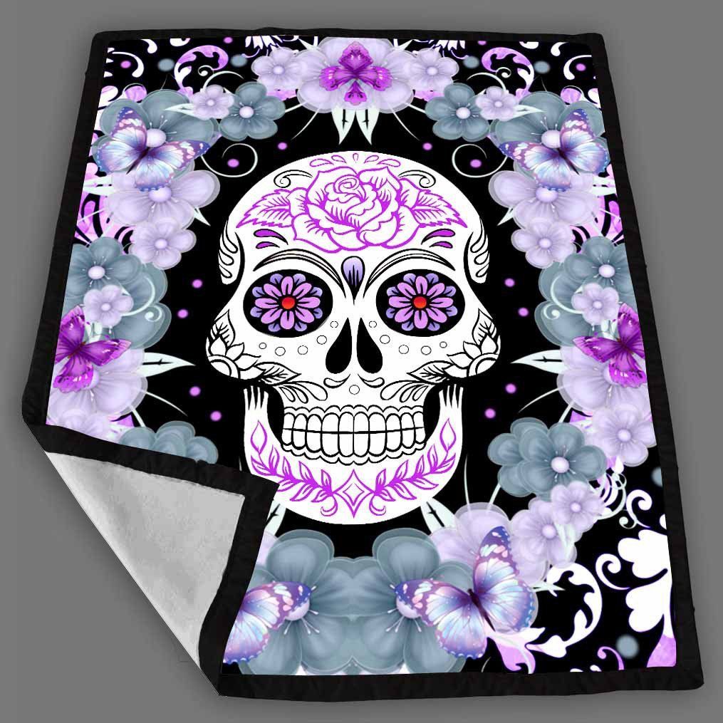 Sugar Skull International Love Quilt Blanket Chrismas Gift Dhc04011243Dd
