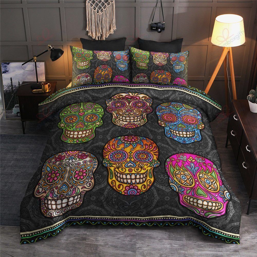 Sugar Skull Bedding Set