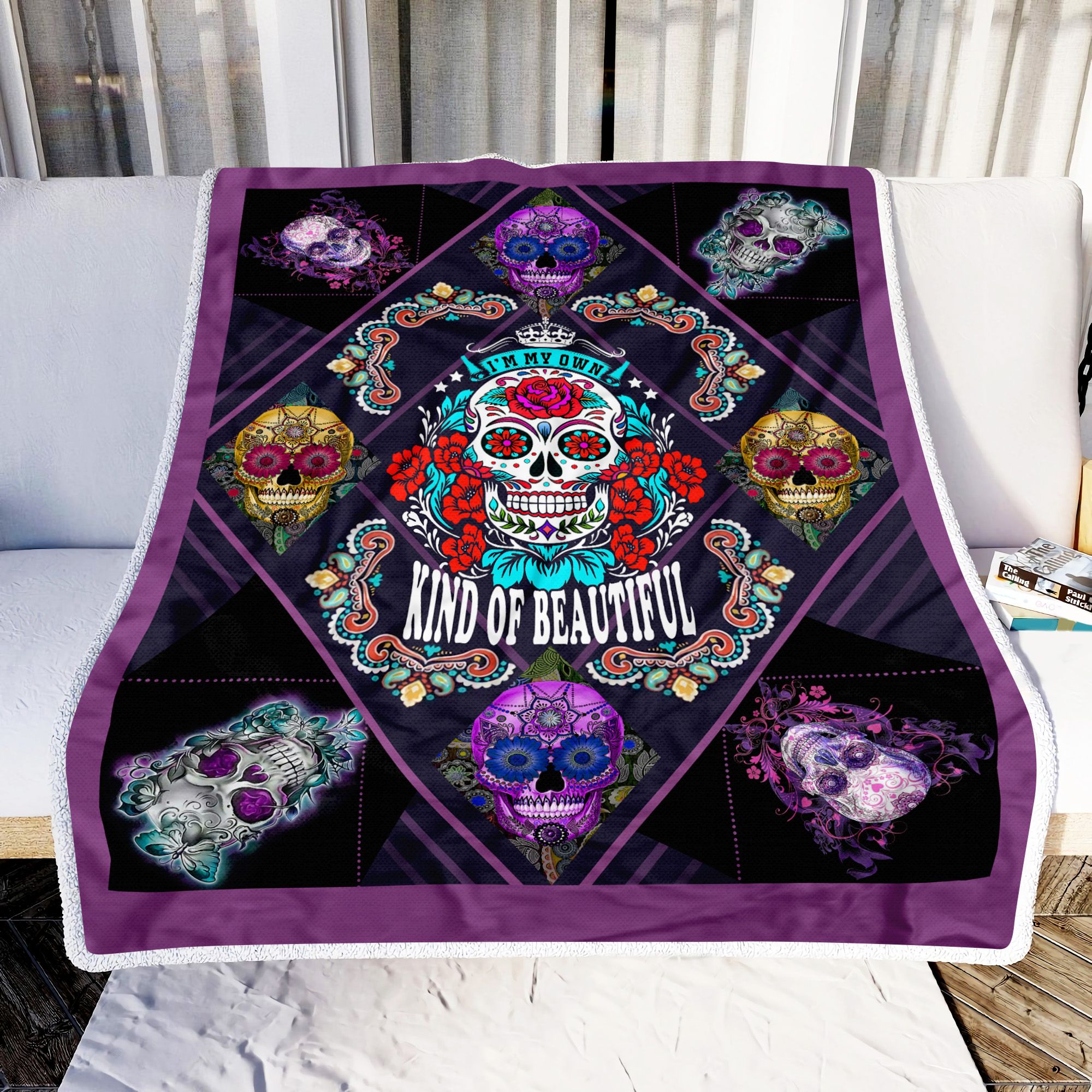 Sugar Skull Kind Of Beautiful Fleece Blanket