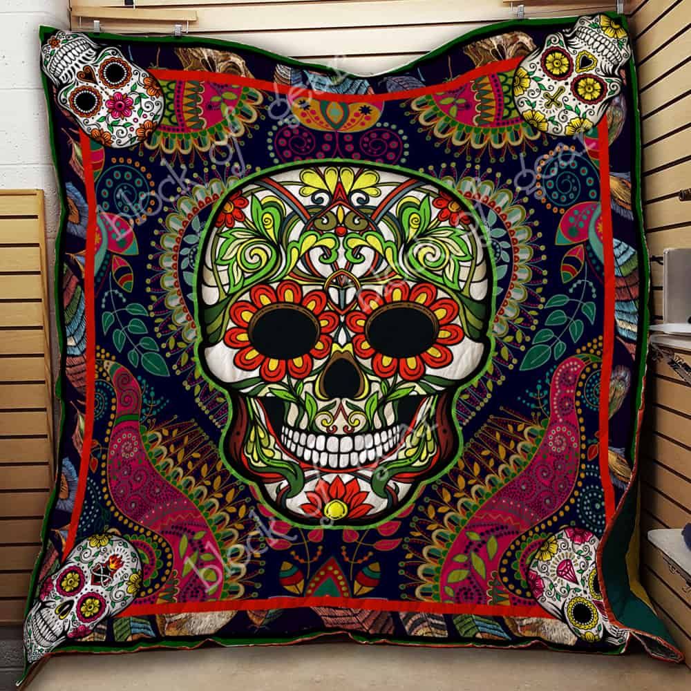 Sugar Skull Lalaalay Quilt Blanket Chrismas Gift Dhc04011198Dd