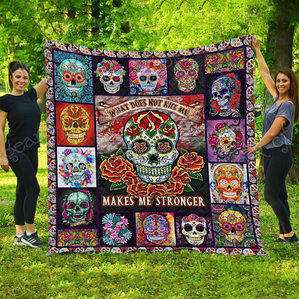 Sugar Skull Let Me Down Slowly Quilt Blanket Christmas Christmas Gifts Merry Christmas Holiday Gifts Gift Dhc03011285Dd