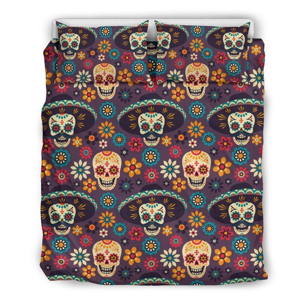 Sugar Skull Maxican Bedding Set