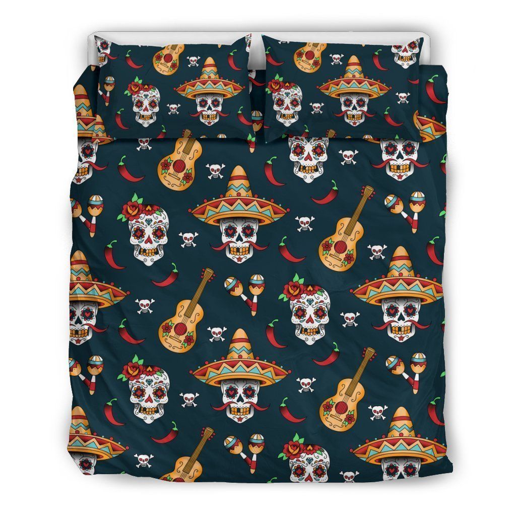 Sugar Skull Mexican Bedding Set