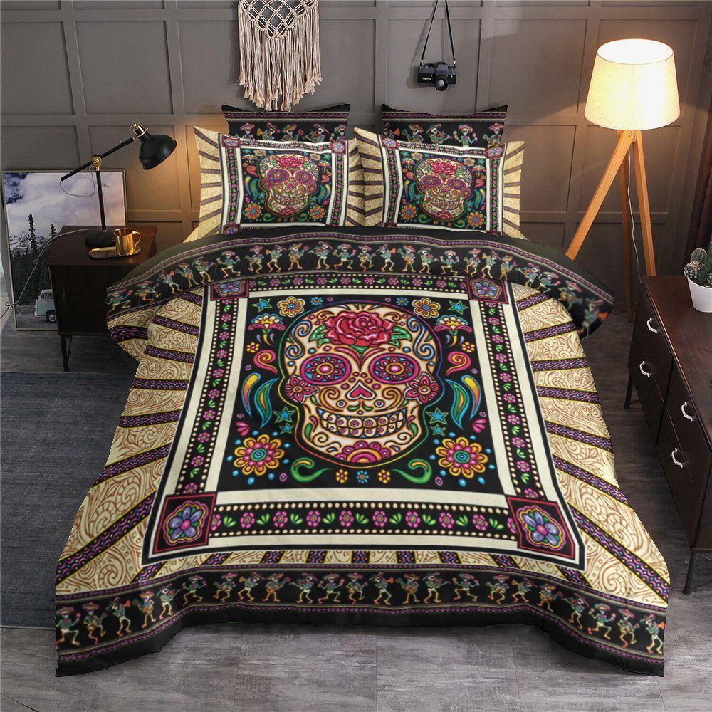 Sugar Skull Bedding Set