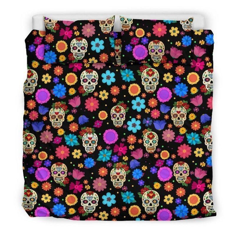 Sugar Skull Party For Lovers Of Skulls Printed Bedding Set