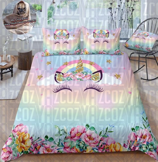 Sugar Skull Rose Bud Bedding Set