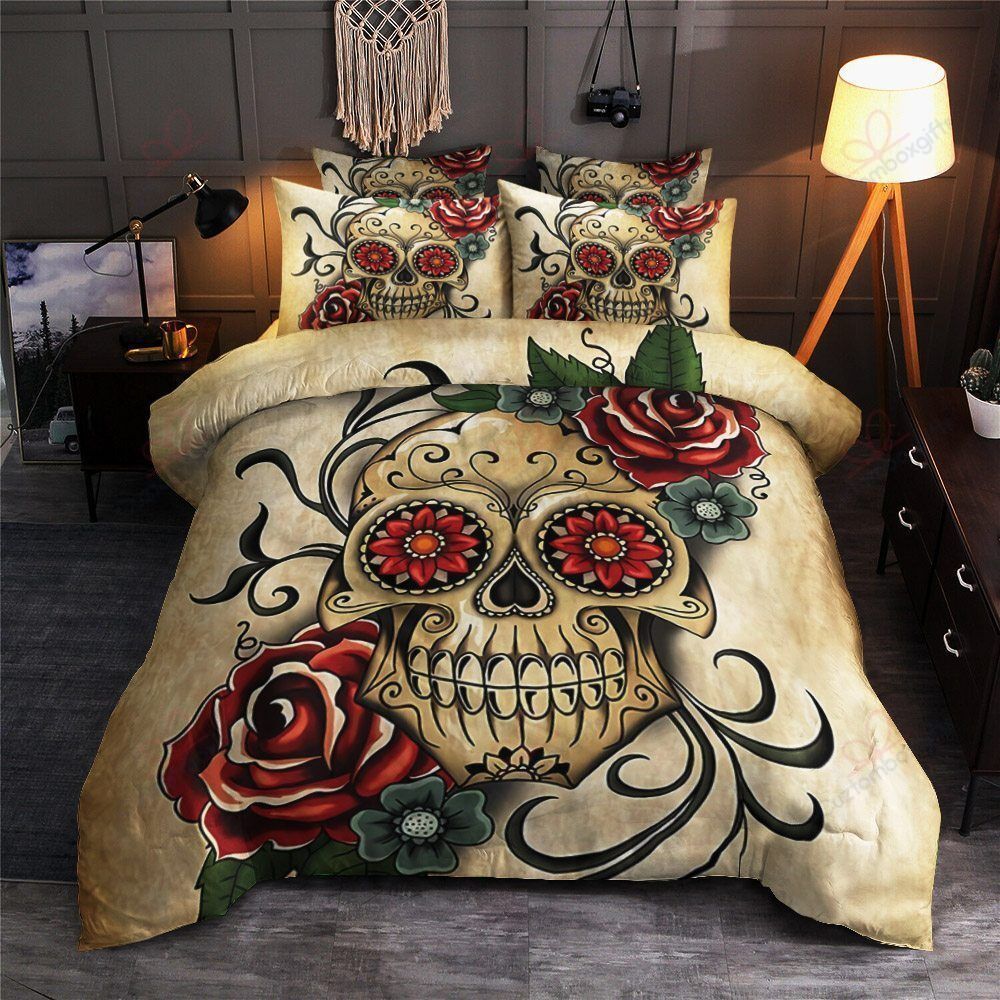 Sugar Skull Bedding Set