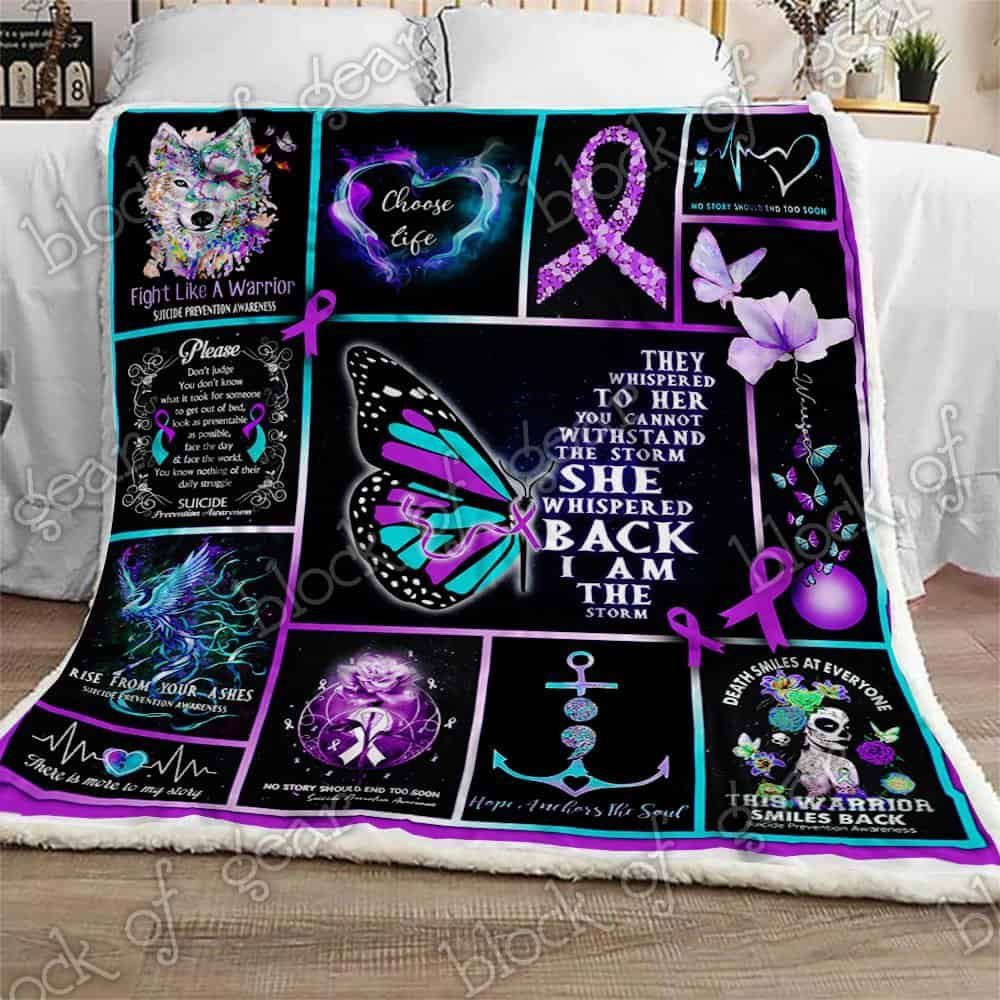 Suicide Prevention Awareness Fleece Blanket