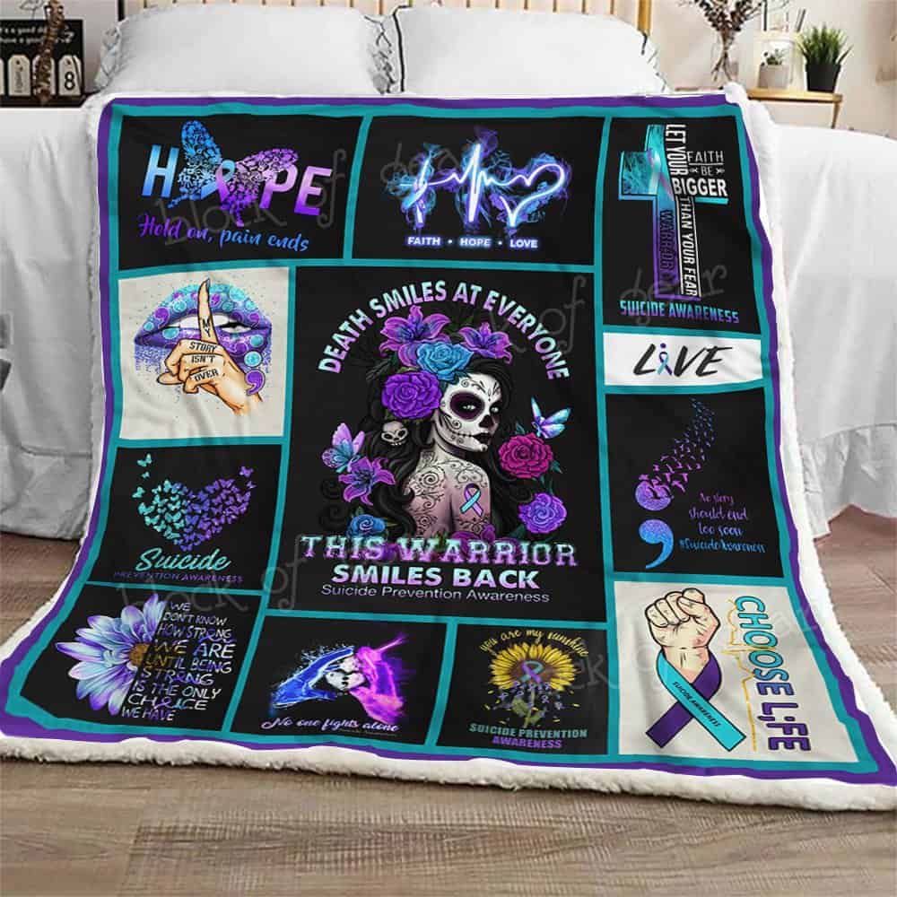 Suicide Prevention Awareness Fleece Blanket