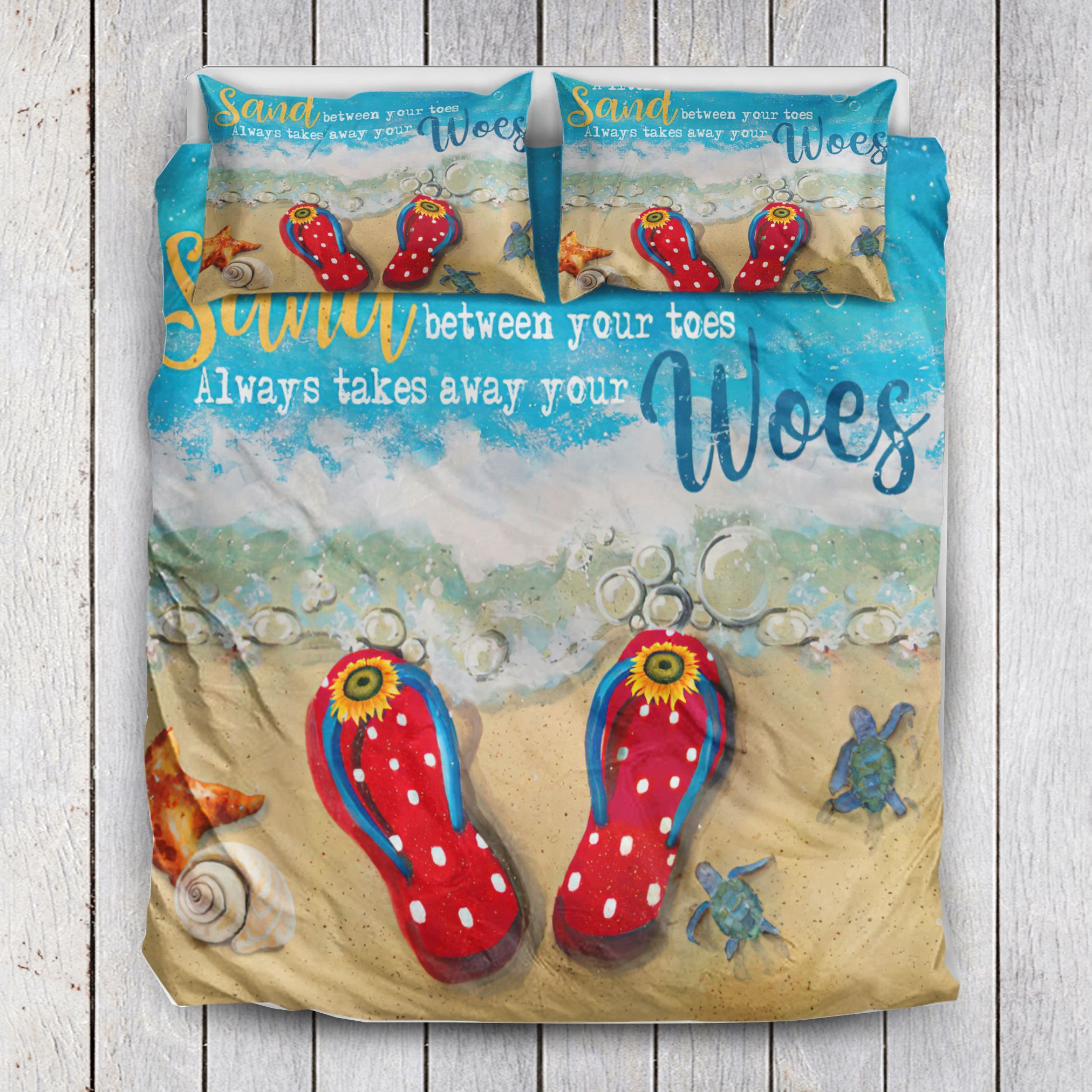 Summer Beach A Little Sand Bedding Set
