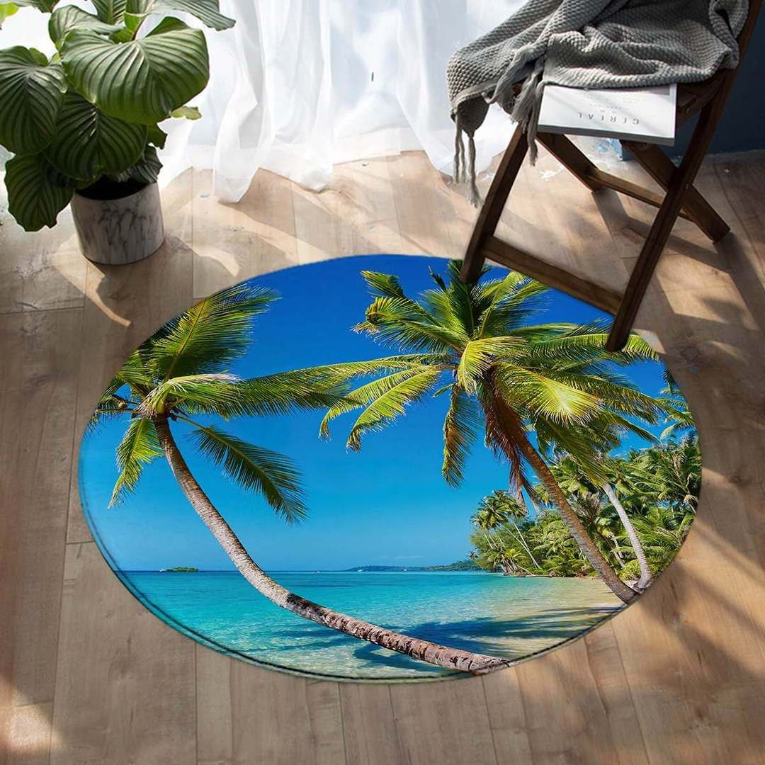 Summer in Saint Thomas Round Carpet