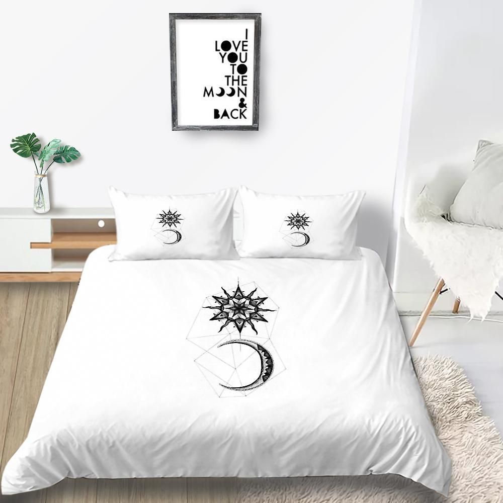 Sun And Moon Creative Mysterious Bedding Set