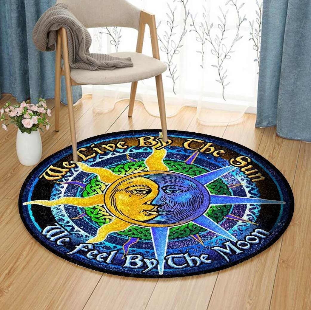Sun And Moon Round Carpet