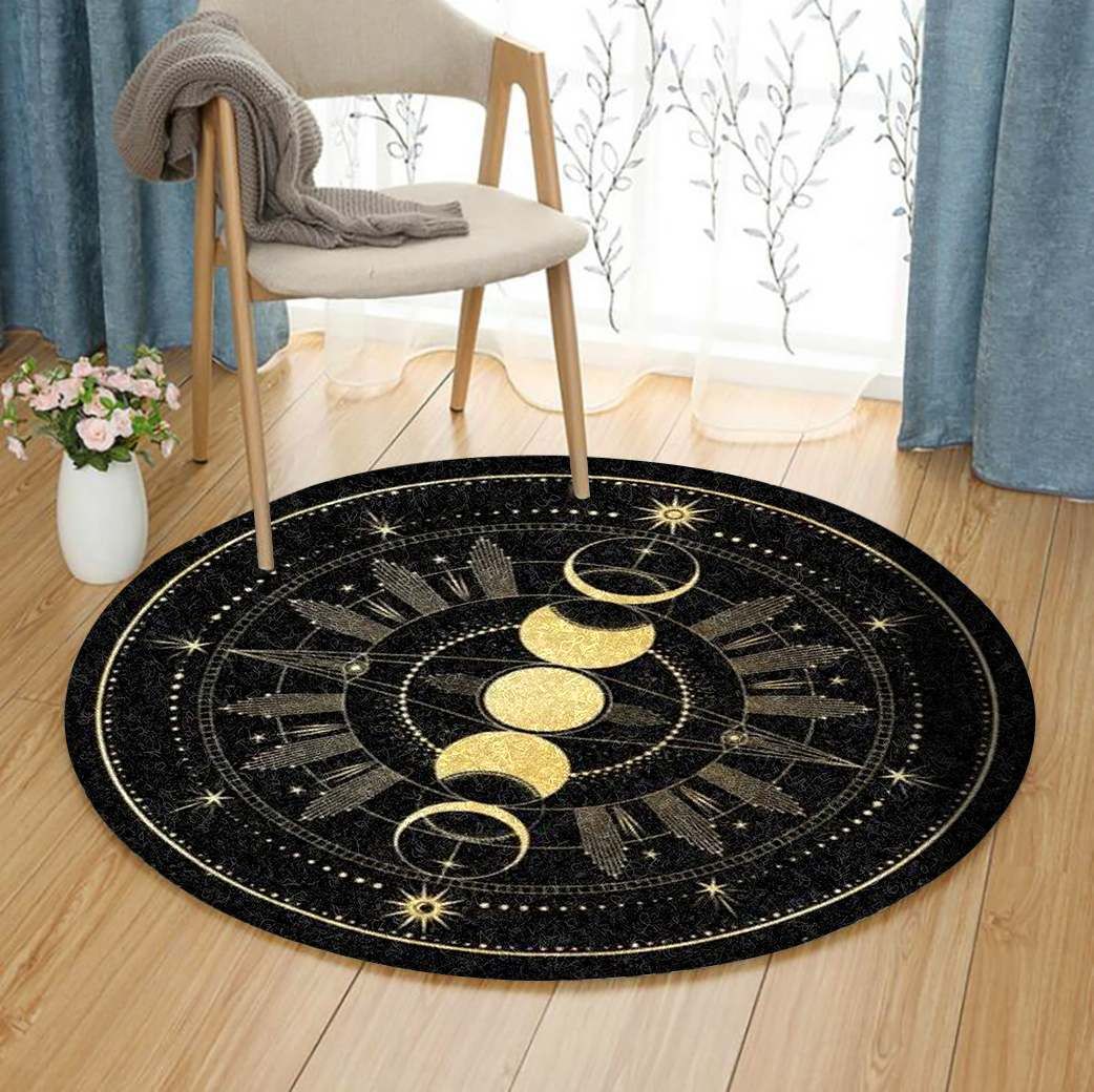 Sun And Moon Round Carpet