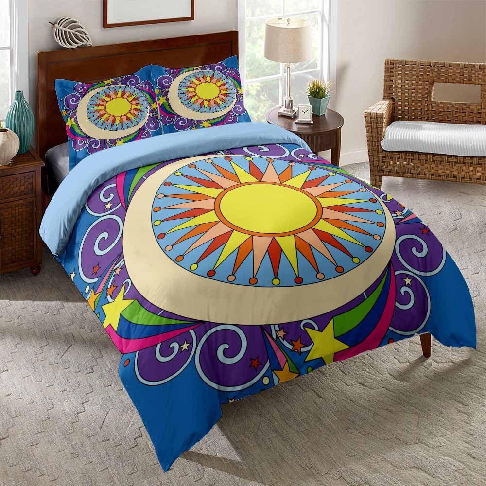 Sun And Moon  Printed Bedding Set