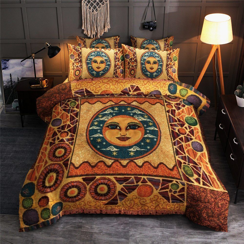 Sun And Moon Vintage Bedding Set