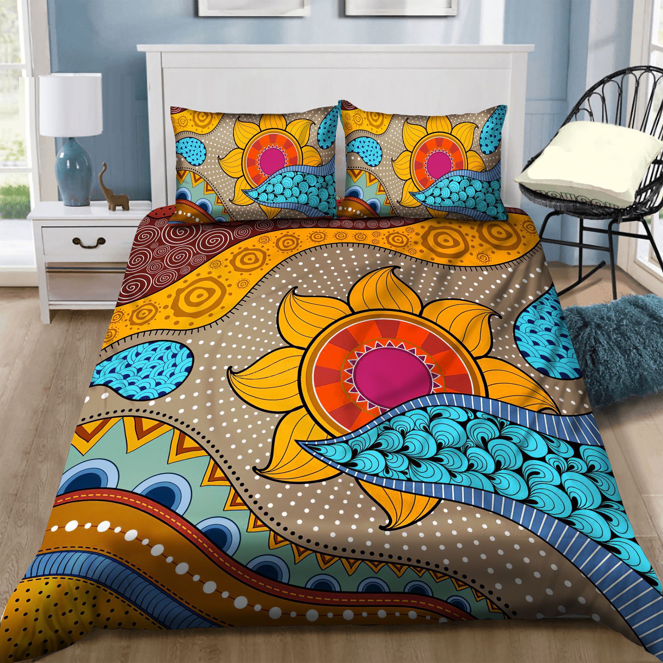 Sun Hippie Bedding Set