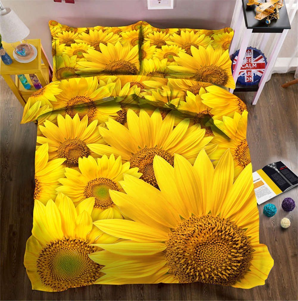Sunflower 3d Bedding Set