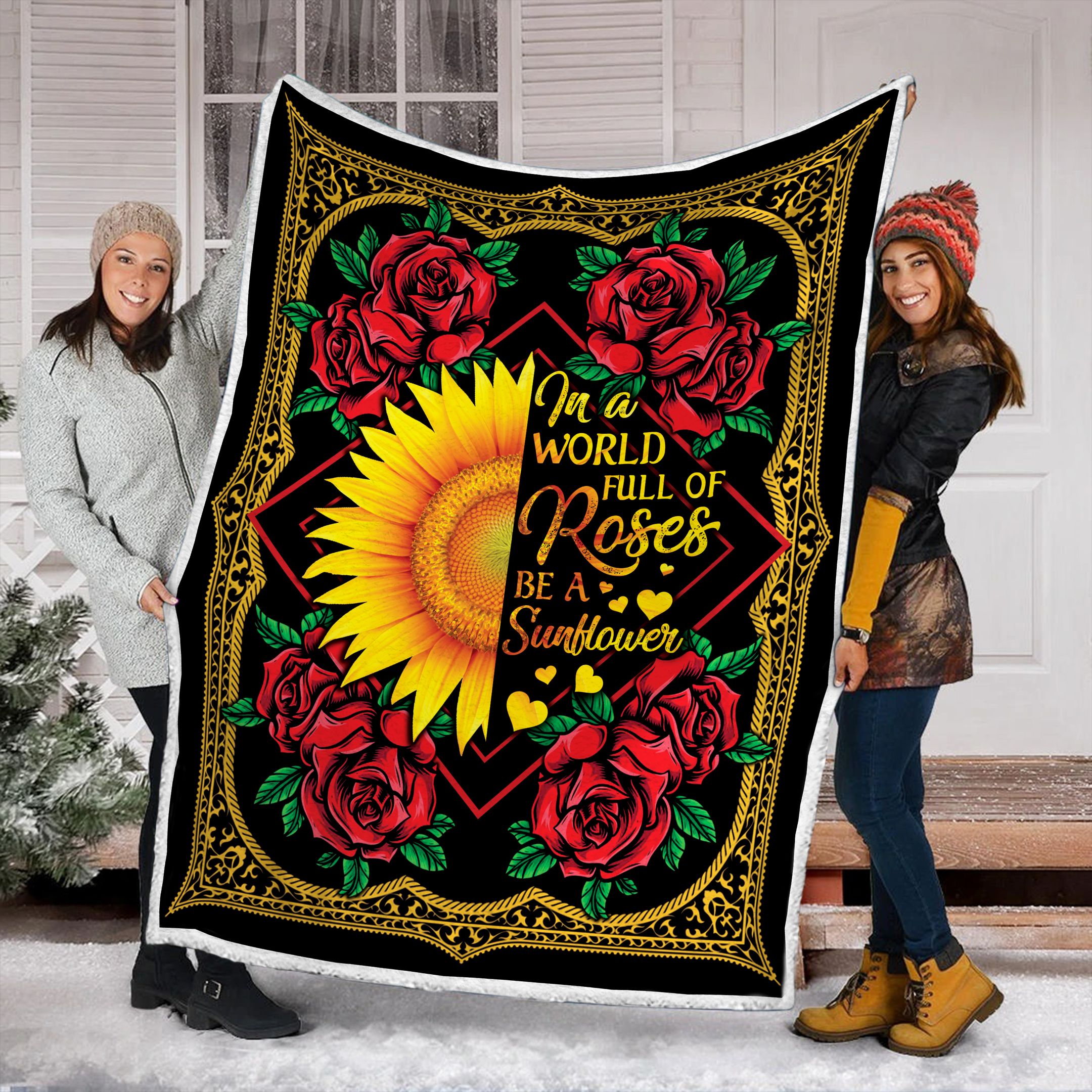 Sunflower Fleece Blanket