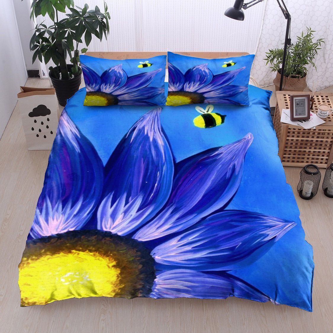 Sunflower And Bee Bedding Set