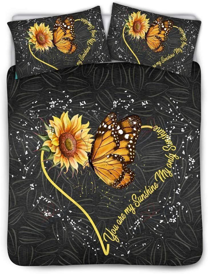 Sunflower And Butterflies Bedding Set