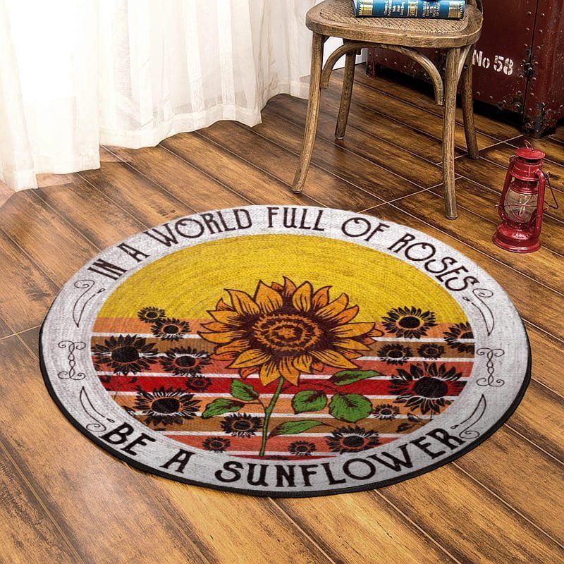 Sunflower Round Carpet
