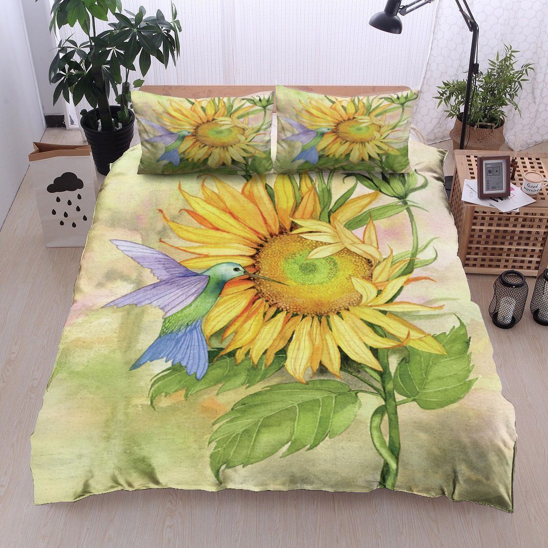 Sunflower Bird Bedding Set
