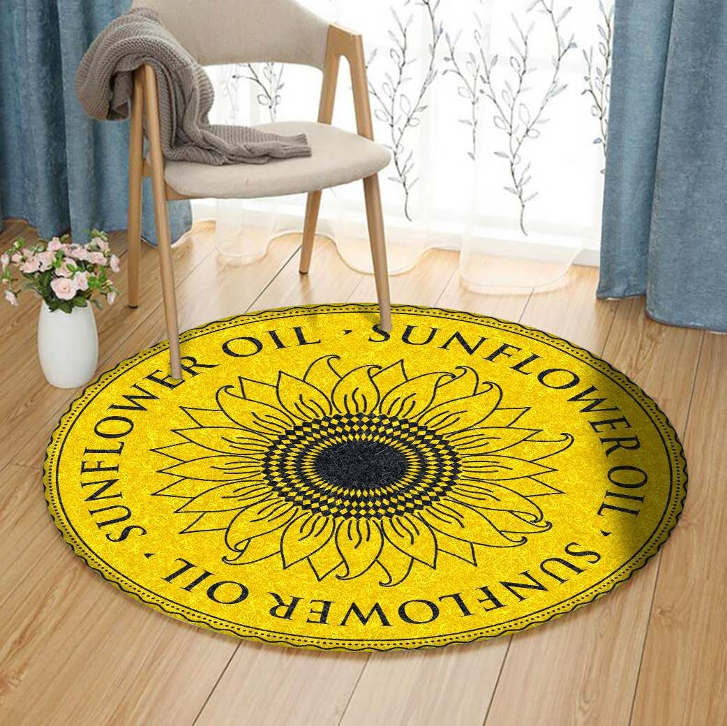 Sunflower Round Carpet