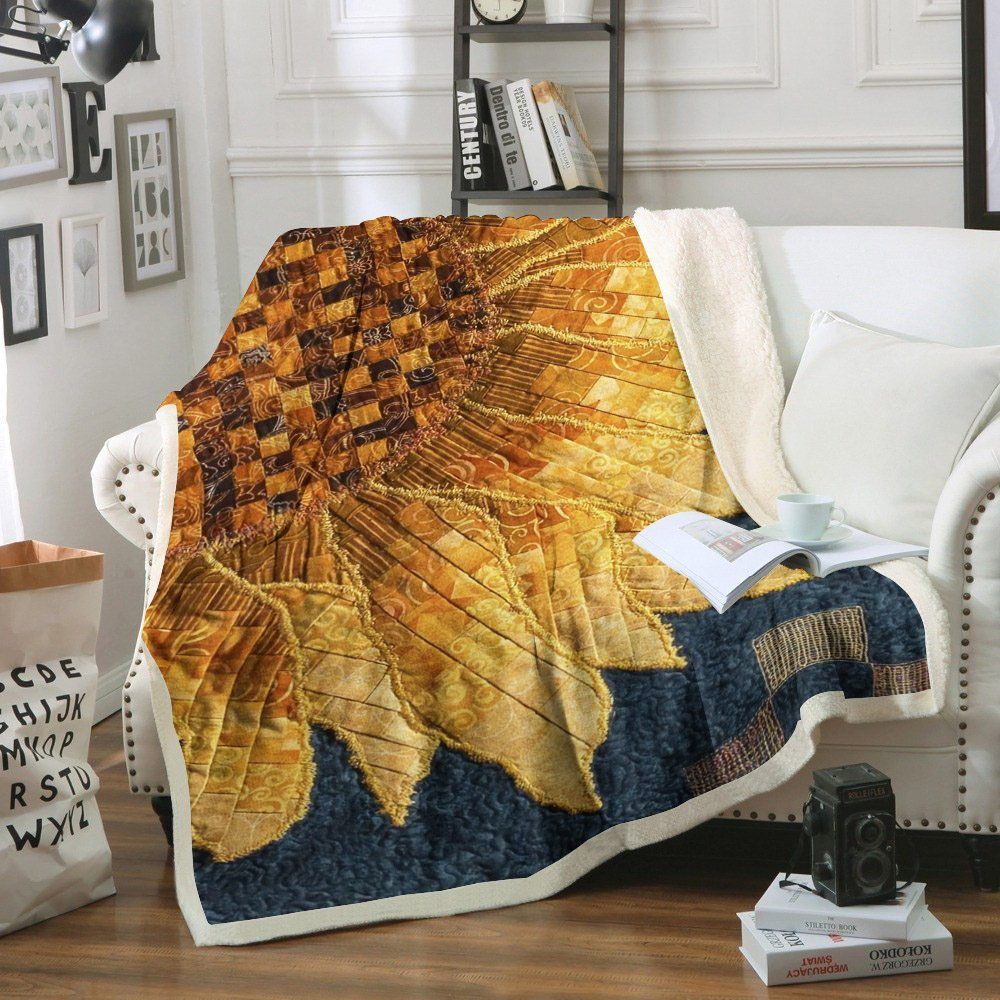 Sunflower Sherpa Fleece