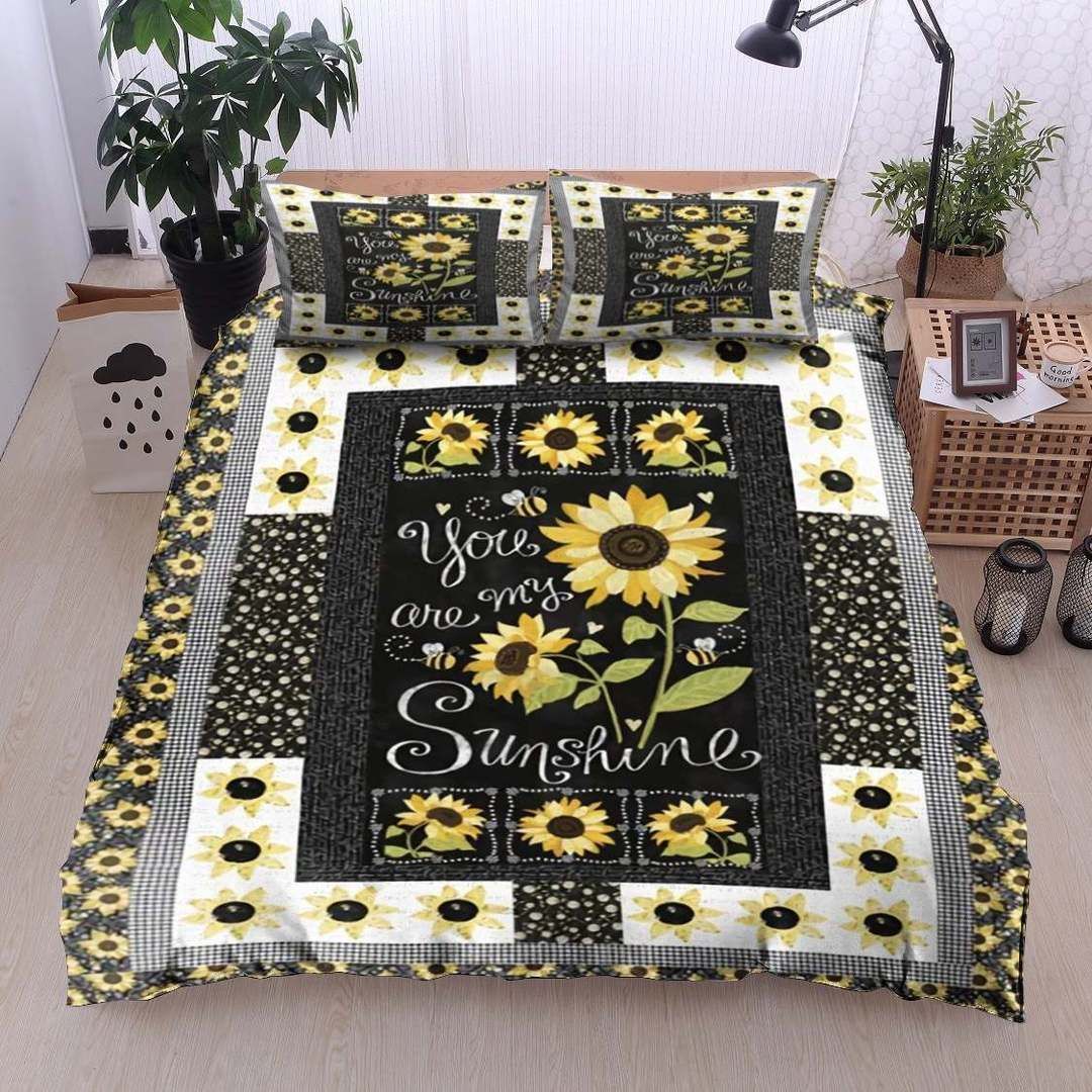 Sunflower Twin Queen King Cotton Bed Sheets Spread Comforter Bedding Set
