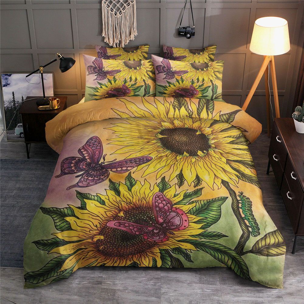 Sunflower Butterfly Bedding Set