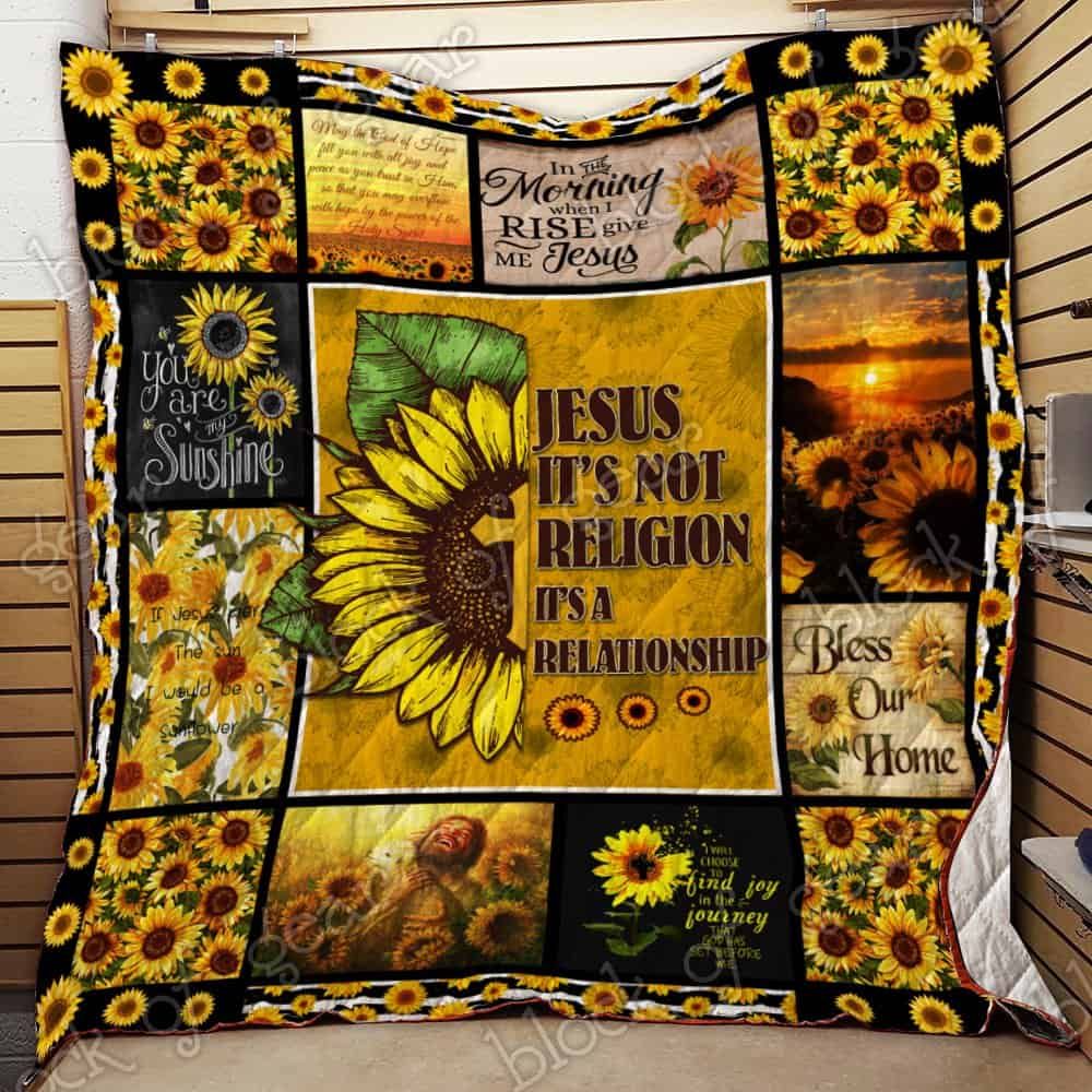 Sunflower CL19100814MDQ Quilt Blanket