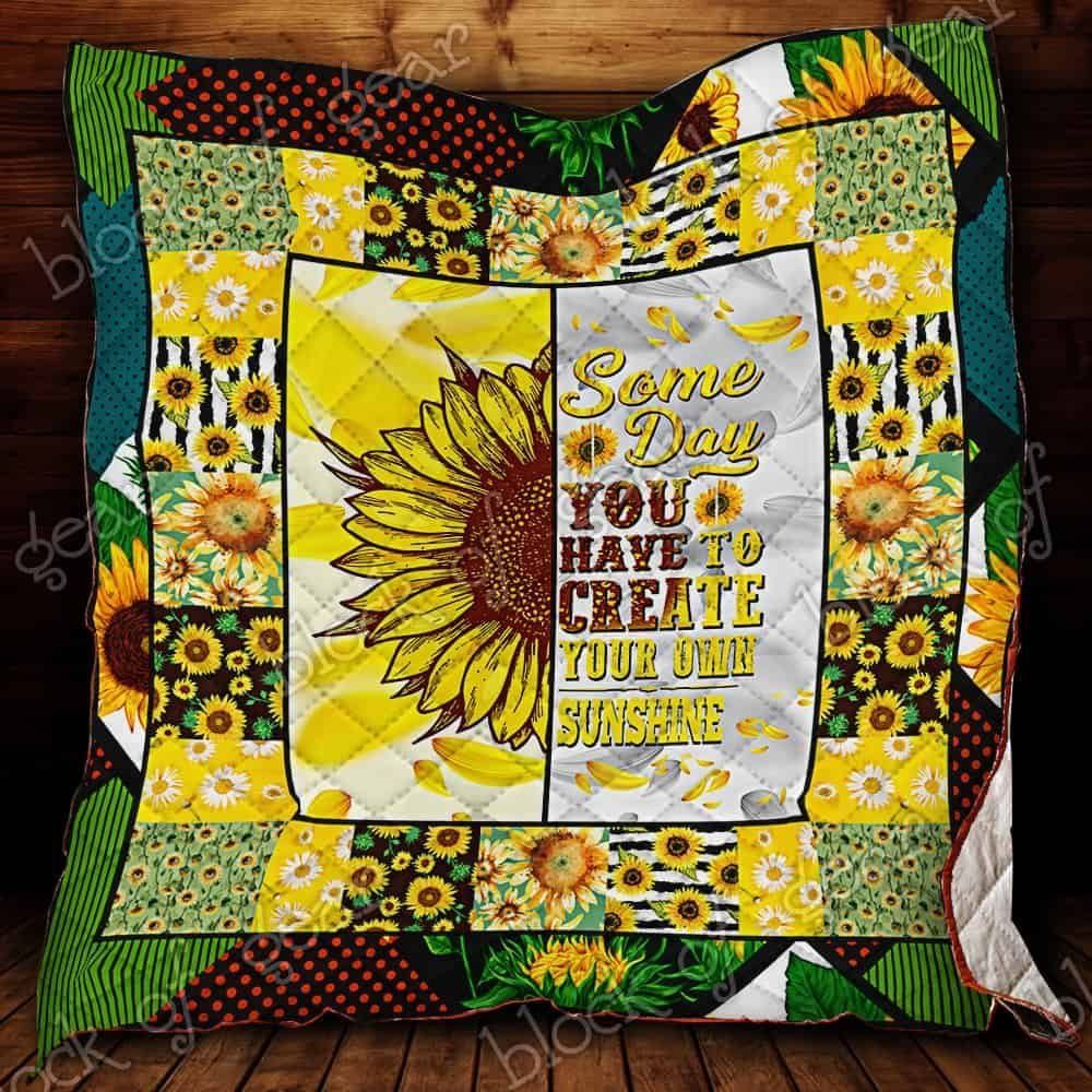 Sunflower CL19100823MDQ Quilt Blanket