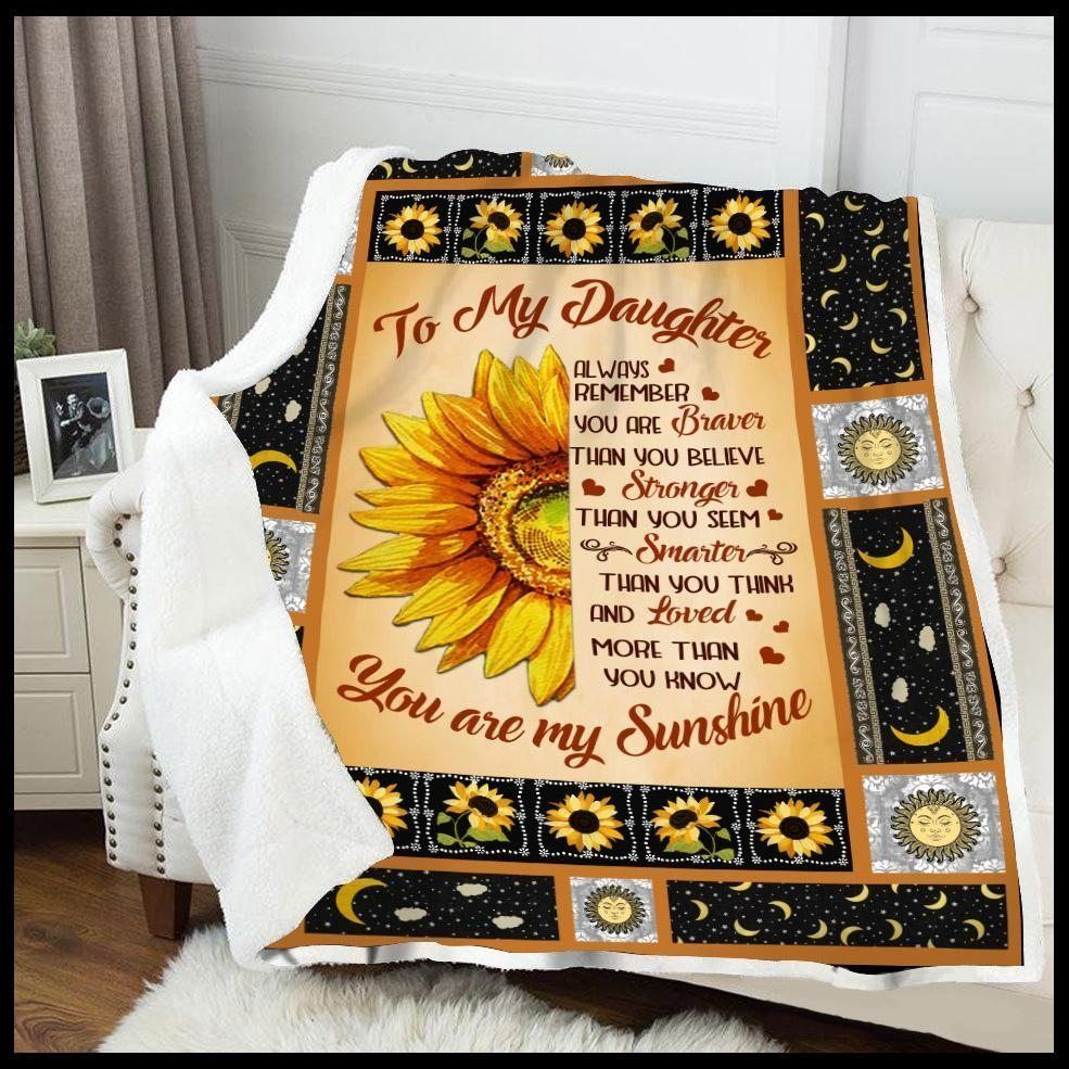 Sunflower Sherpa Fleece Blanket