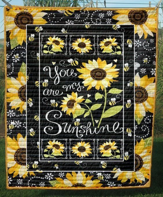 Sunflower CLA1410570Q Quilt Blanket