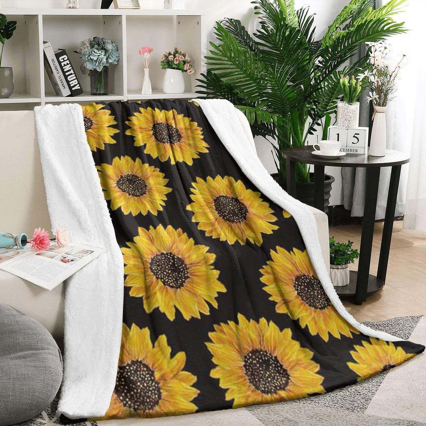 Sunflower Sherpa Fleece