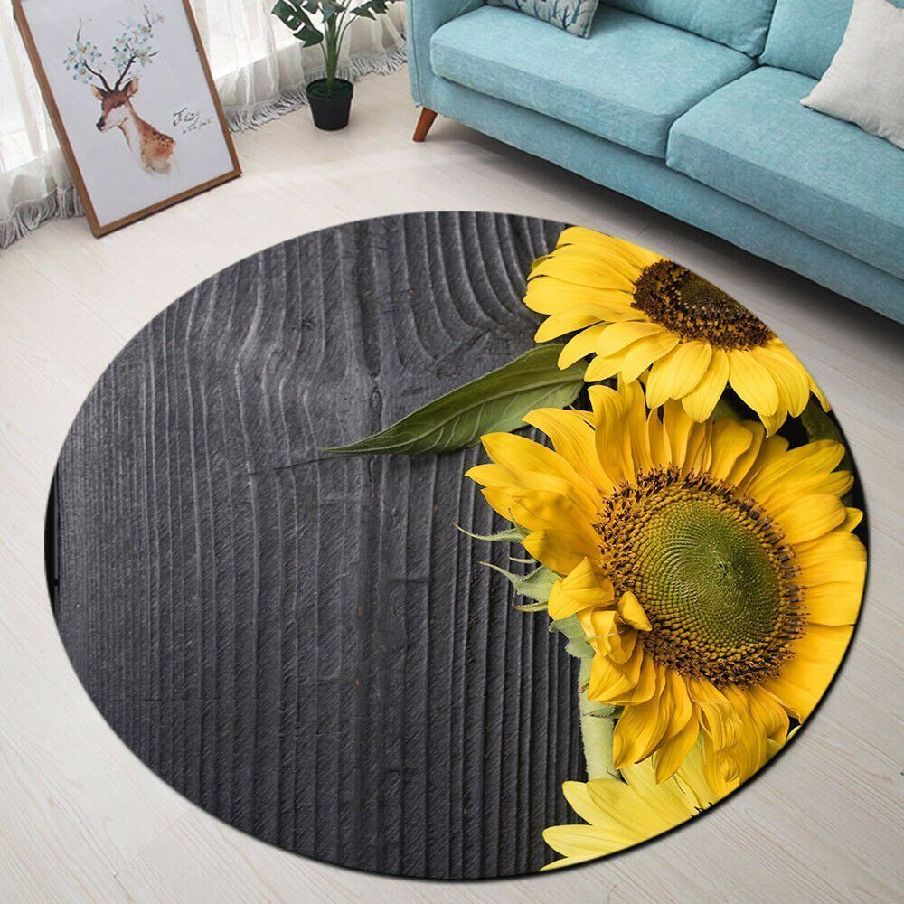 Sunflower Round Carpet