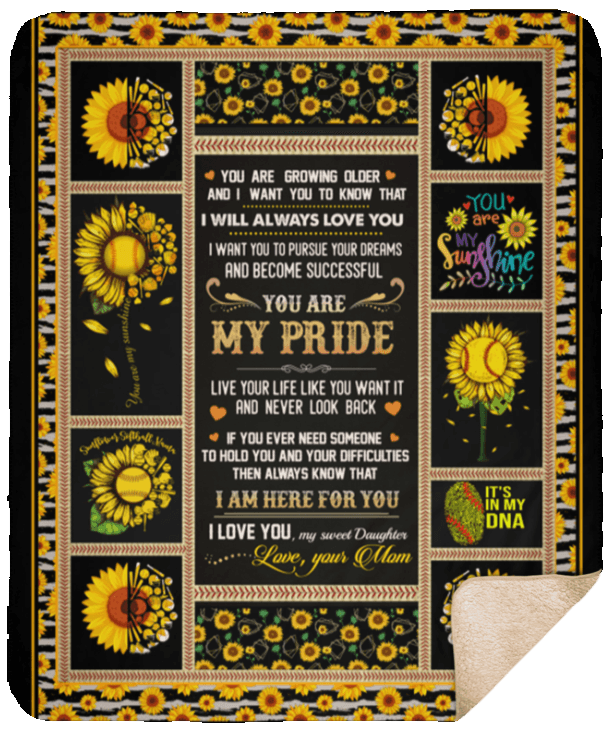 Sunflower Sherpa Fleece Blanket